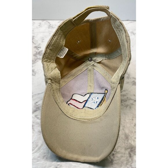 Texas Flag Baseball Cap Strapback Hat USA Patriotic Embroidered Khaki - Picture 3 of 10